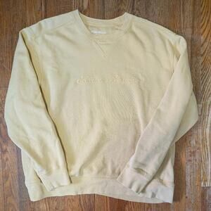 Vintage Y2K 2000s Eddie Bauer Cream Logo Crewneck Sweatshirt
